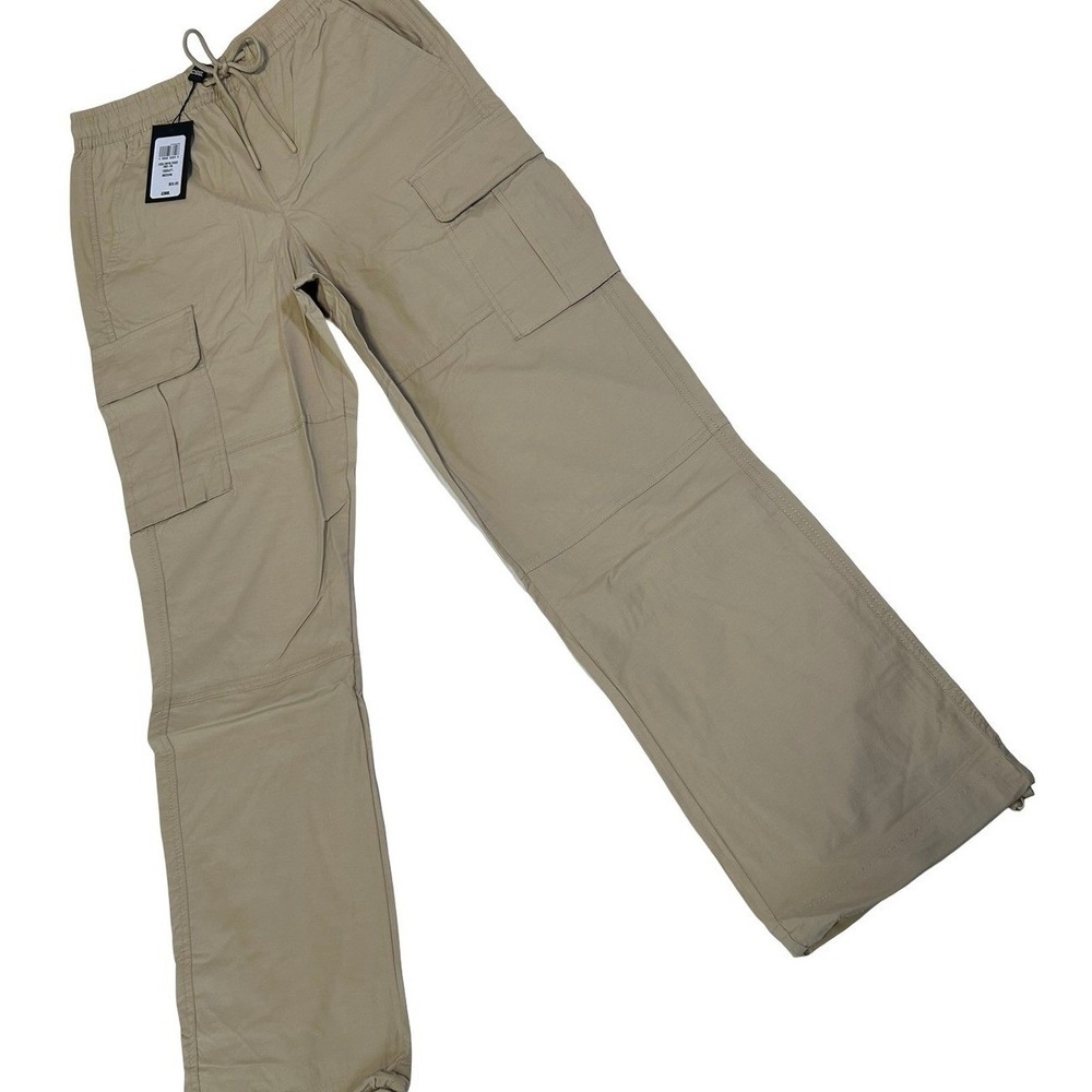 CSG Stretch Cargo Relaxed Fit Pants Tan Sz M NWT